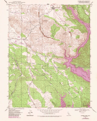 United States Geological Survey Chinese Camp, CA (1947, 24000-Scale) digital map