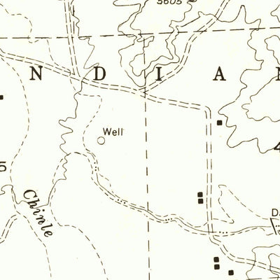 United States Geological Survey Chinle, AZ (1955, 24000-Scale) digital map