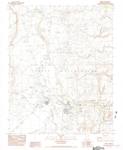 United States Geological Survey Chinle, AZ (1982, 24000-Scale) digital map