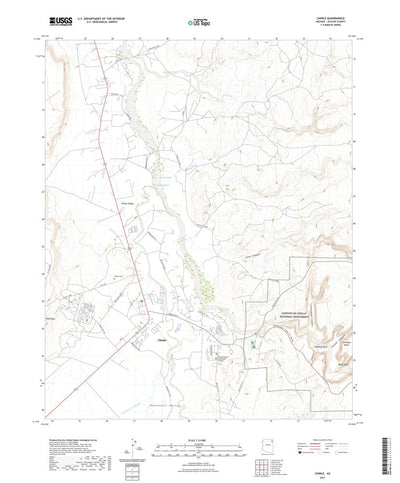 United States Geological Survey Chinle, AZ (2021, 24000-Scale) digital map