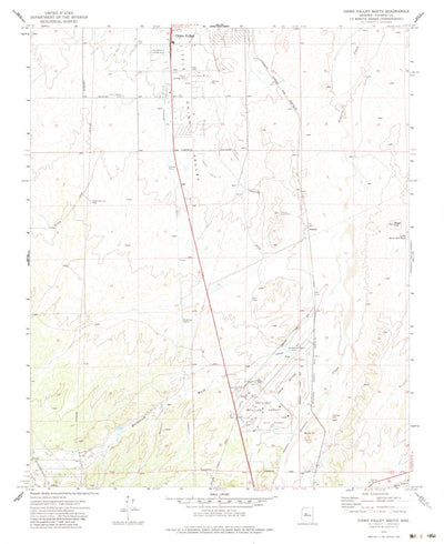 United States Geological Survey Chino Valley South, AZ (1973, 24000-Scale) digital map