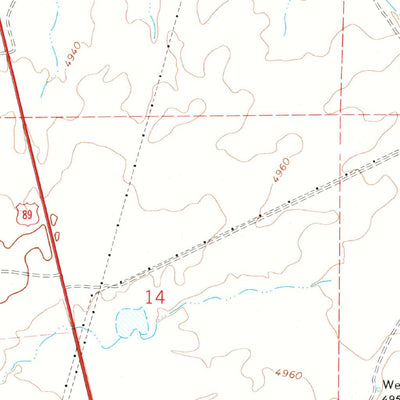 United States Geological Survey Chino Valley South, AZ (1973, 24000-Scale) digital map