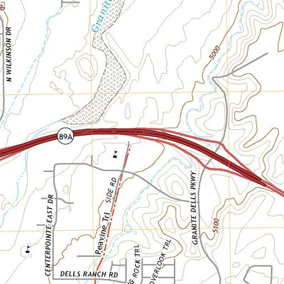 United States Geological Survey Chino Valley South, AZ (2021, 24000-Scale) digital map