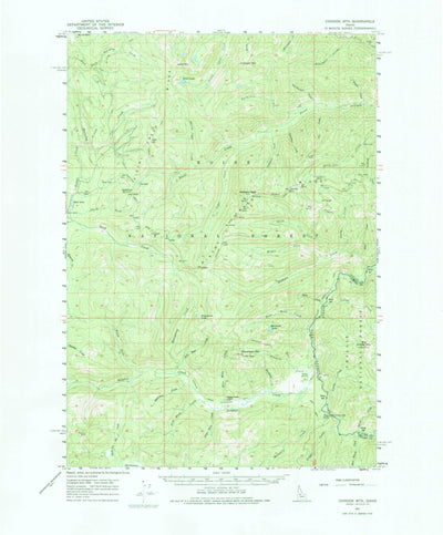 United States Geological Survey Chinook Mountain, ID (1961, 62500-Scale) digital map