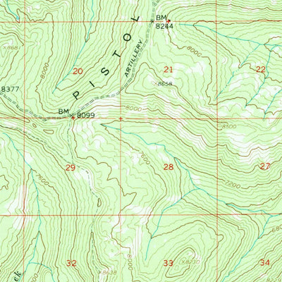 United States Geological Survey Chinook Mountain, ID (1961, 62500-Scale) digital map