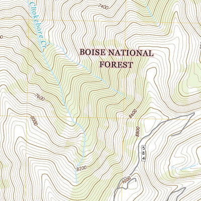 United States Geological Survey Chinook Mountain, ID (2020, 24000-Scale) digital map