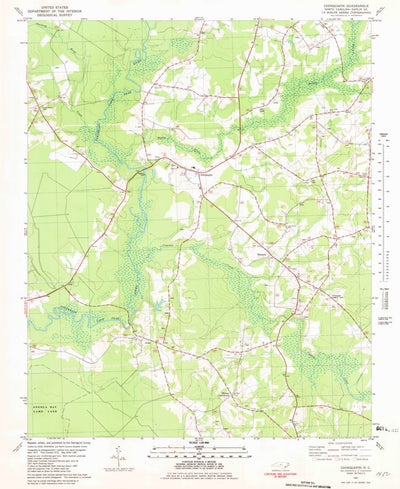 United States Geological Survey Chinquapin, NC (1981, 24000-Scale) digital map