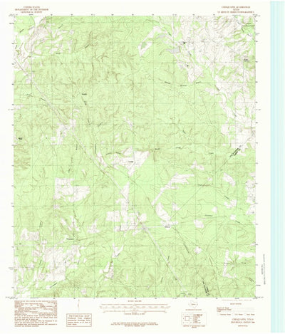 United States Geological Survey Chinquapin, TX (1984, 24000-Scale) digital map