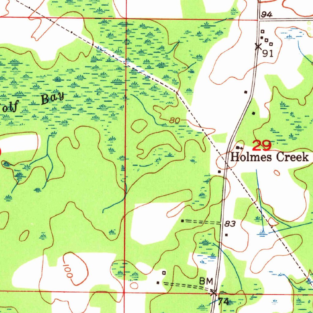 Chipley FL 1950 24000 Scale - United States Geological Survey Chipley Fl 1950 24000 Scale Digital Map 37055484756124 