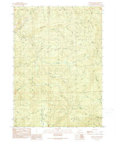 United States Geological Survey Chipmunk Ridge, OR (1990, 24000-Scale) digital map