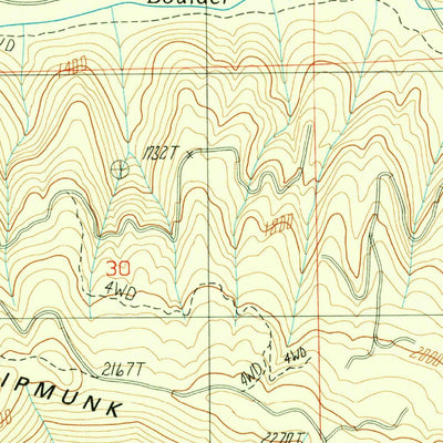 United States Geological Survey Chipmunk Ridge, OR (1990, 24000-Scale) digital map
