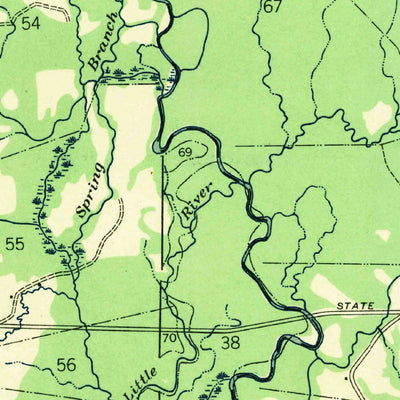 United States Geological Survey Chipola, LA-MS (1941, 31680-Scale) digital map