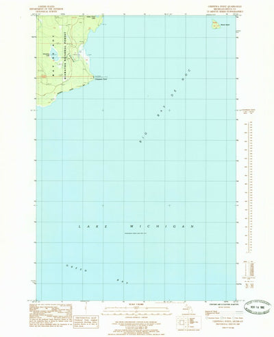 United States Geological Survey Chippewa Point, MI (1985, 24000-Scale) digital map
