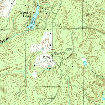 United States Geological Survey Chireno North, TX (1984, 24000-Scale) digital map