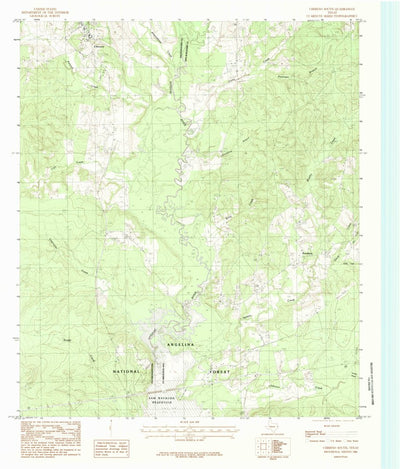 United States Geological Survey Chireno South, TX (1984, 24000-Scale) digital map