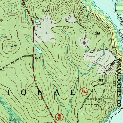 United States Geological Survey Chireno South, TX (2003, 24000-Scale) digital map