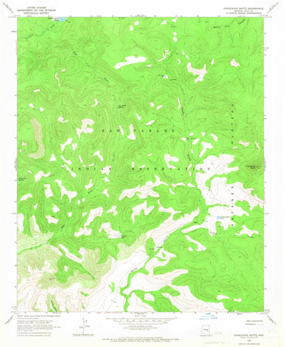 United States Geological Survey Chiricahua Butte, AZ (1966, 24000-Scale) digital map