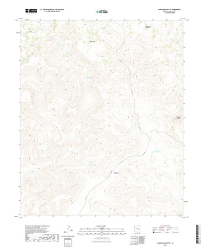 United States Geological Survey Chiricahua Butte, AZ (2021, 24000-Scale) digital map
