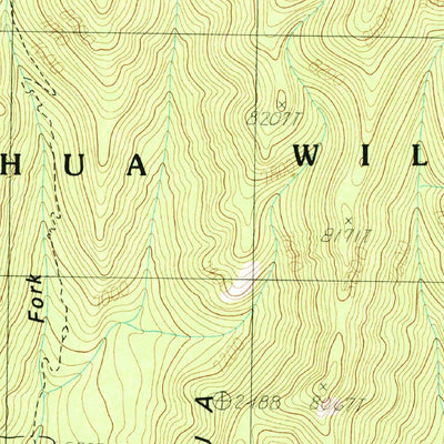 United States Geological Survey Chiricahua Peak, AZ (1986, 24000-Scale) digital map
