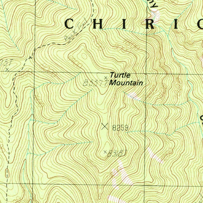 United States Geological Survey Chiricahua Peak, AZ (1986, 24000-Scale) digital map