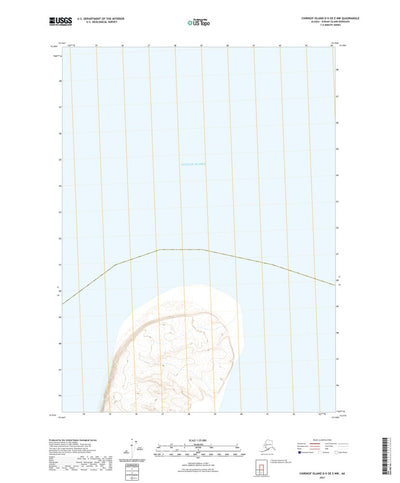 United States Geological Survey Chirikof Island D-5 OE E NW, AK (2021, 25000-Scale) digital map