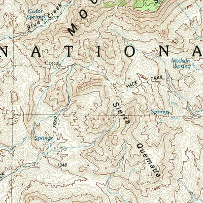 United States Geological Survey Chisos Mountains, TX (1985, 100000-Scale) digital map