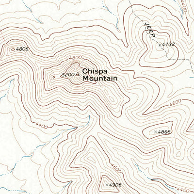 United States Geological Survey Chispa Mountain, TX (1972, 24000-Scale) digital map
