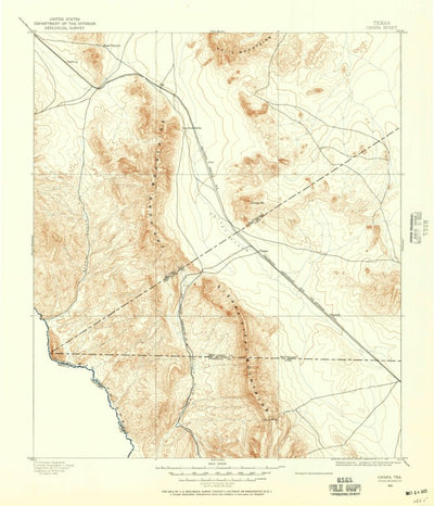 United States Geological Survey Chispa, TX (1892, 125000-Scale) digital map