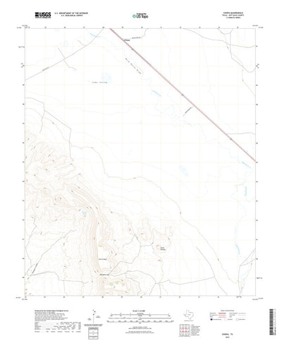 United States Geological Survey Chispa, TX (2022, 24000-Scale) digital map