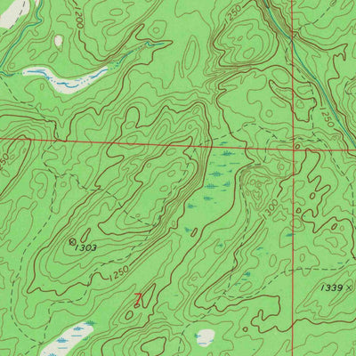 United States Geological Survey Chittamo NE, WI (1971, 24000-Scale) digital map
