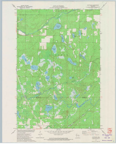 United States Geological Survey Chittamo, WI (1971, 24000-Scale) digital map