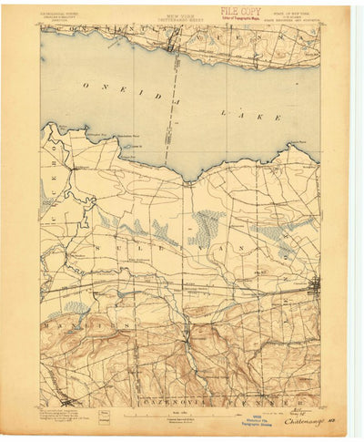 United States Geological Survey Chittenango, NY (1895, 62500-Scale) digital map