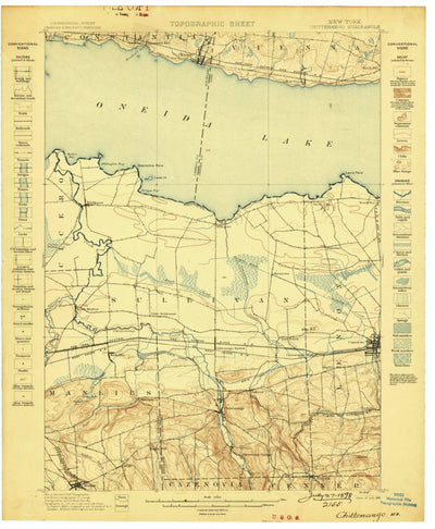 United States Geological Survey Chittenango, NY (1898, 62500-Scale) digital map