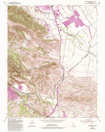 United States Geological Survey Chittenden, CA (1955, 24000-Scale) digital map
