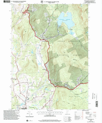 United States Geological Survey Chittenden, VT (1997, 24000-Scale) digital map