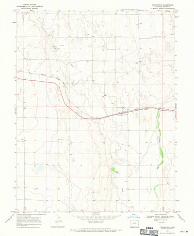 United States Geological Survey Chivington, CO (1968, 24000-Scale) digital map