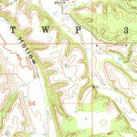 United States Geological Survey Chloeta, OK (1971, 24000-Scale) digital map