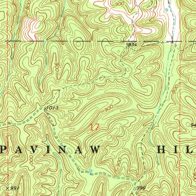 United States Geological Survey Chloeta, OK (1971, 24000-Scale) digital map