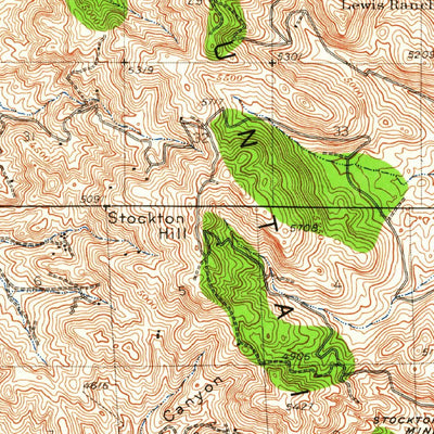 United States Geological Survey Chloride, AZ (1939, 62500-Scale) digital map