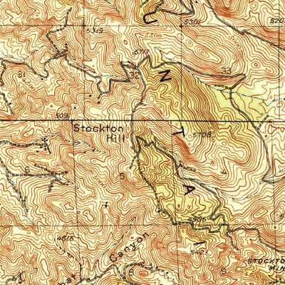 United States Geological Survey Chloride, AZ (1944, 62500-Scale) digital map