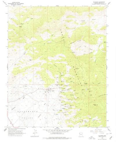 United States Geological Survey Chloride, AZ (1968, 24000-Scale) digital map