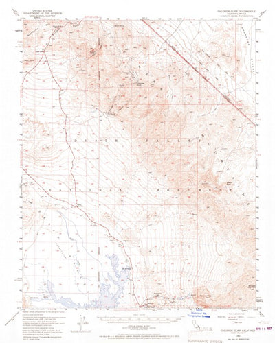 United States Geological Survey Chloride Cliff, CA-NV (1952, 62500-Scale) digital map