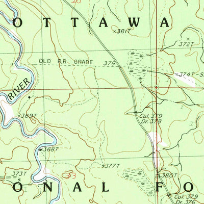 United States Geological Survey Choate, MI (1982, 25000-Scale) digital map