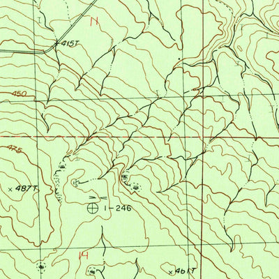 United States Geological Survey Choate, MI (1982, 25000-Scale) digital map
