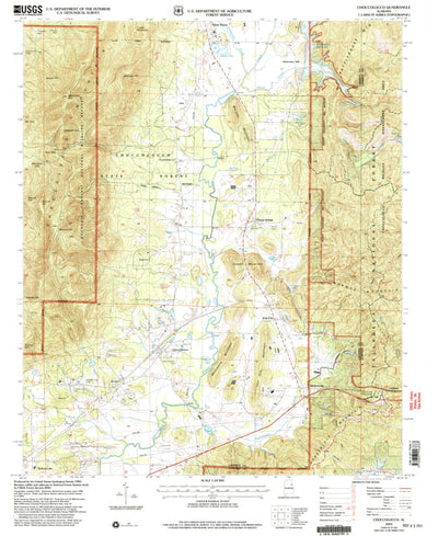 United States Geological Survey Choccolocco, AL (2001, 24000-Scale) digital map