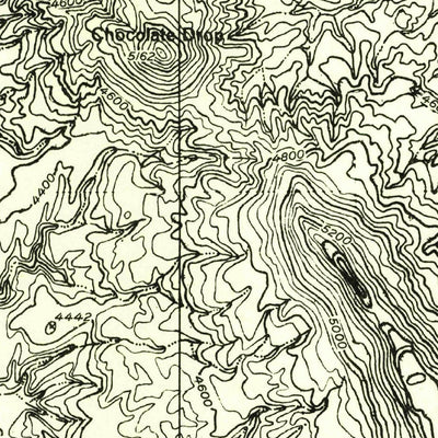 United States Geological Survey Chocolate Drop, UT (1954, 24000-Scale) digital map