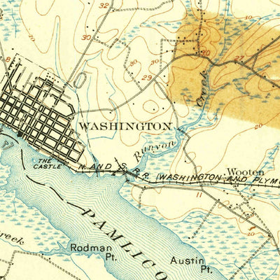 United States Geological Survey Chocowinity, NC (1905, 62500-Scale) digital map