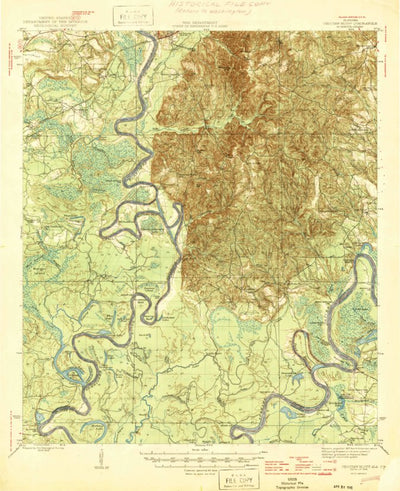 United States Geological Survey Choctaw Bluff, AL (1946, 62500-Scale) digital map