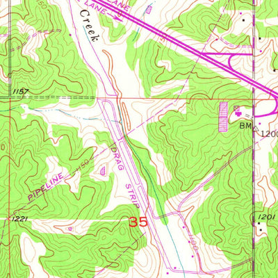 United States Geological Survey Choctaw, OK (1956, 24000-Scale) digital map