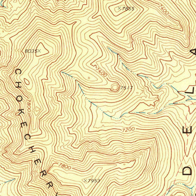 United States Geological Survey Chokecherry Mountain, NV (1970, 24000-Scale) digital map